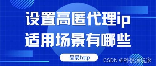 软件开发中设置高匿代理IP的适用场景